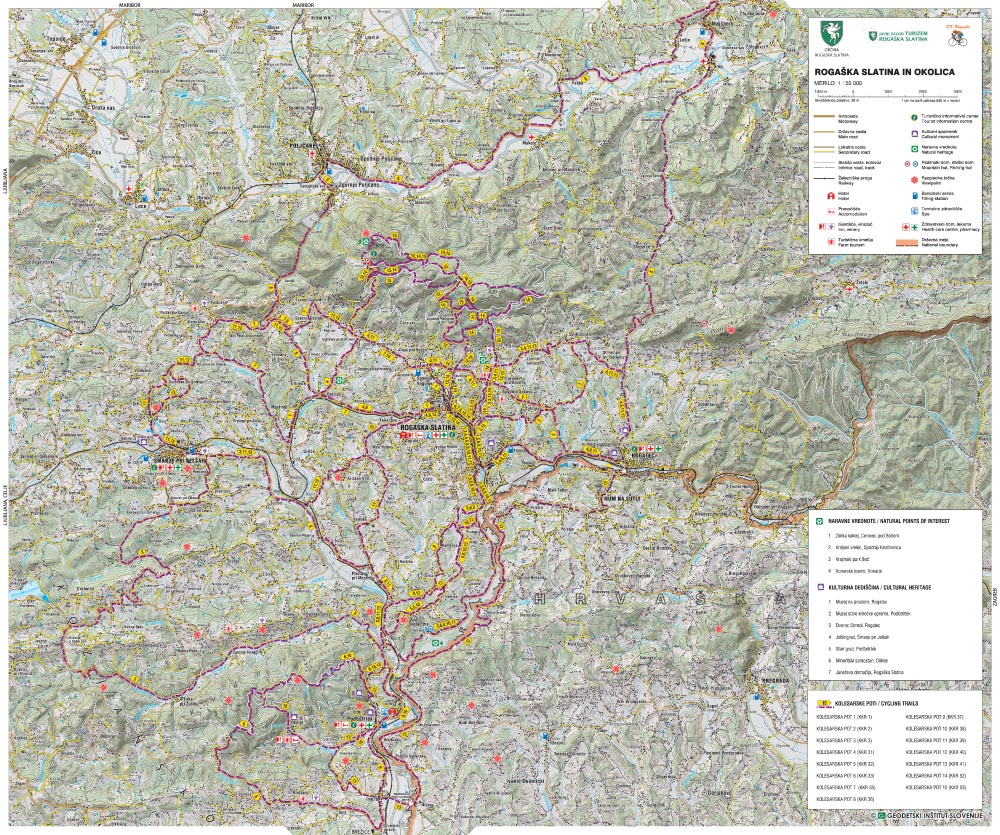 rogaška slatina karta Geodetski inštitut rogaška slatina karta